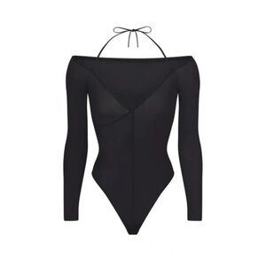 Jelly Sheer Off Shoulder Bodysuit - M